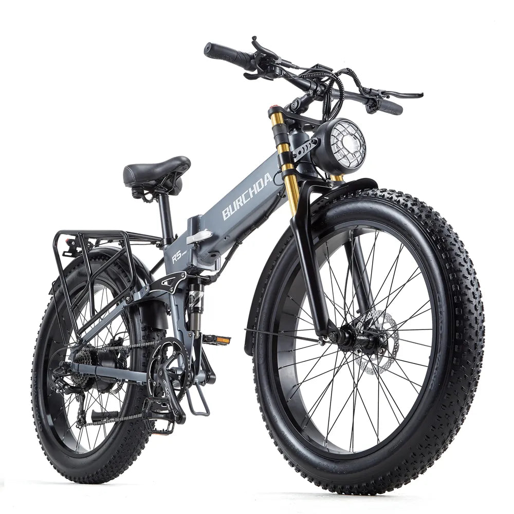 Burchda R5 PRO Folding Fat Tire E-Bike