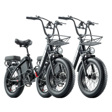 BURCHDA U8 electric bike black combo