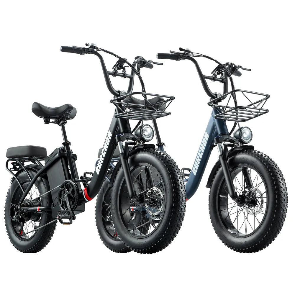BURCHDA U8 electric bike black combo