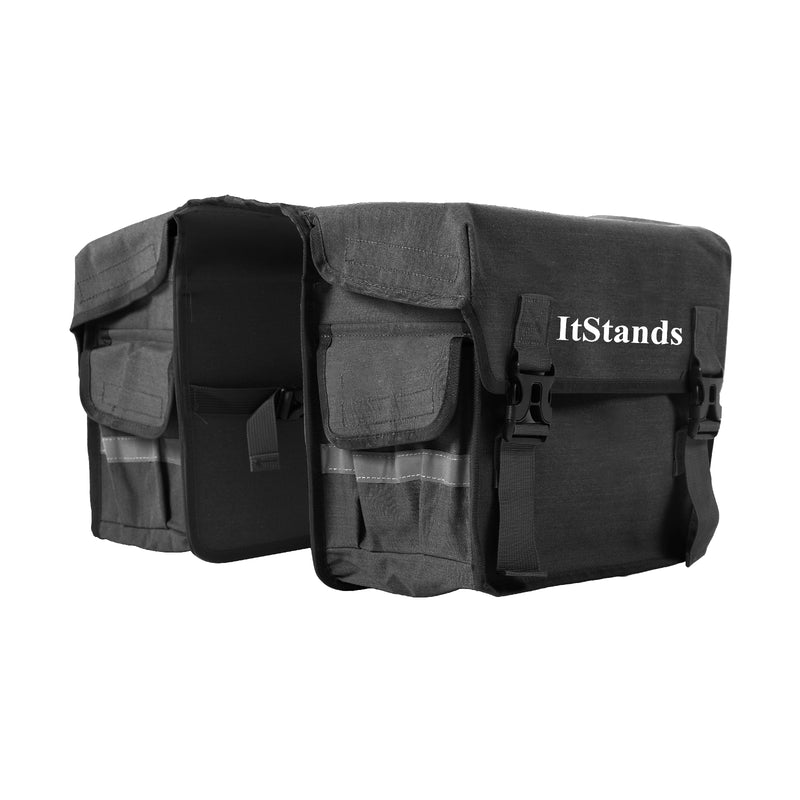 Universal Waterproof E-Bike Rear Pannier Bag - Heavy-Duty Double Saddlebag