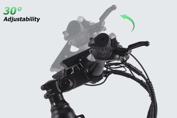 Burchda C35 electric bike featuring a 30-degree adjustable handlebar stem for customized ergonomic riding comfort.