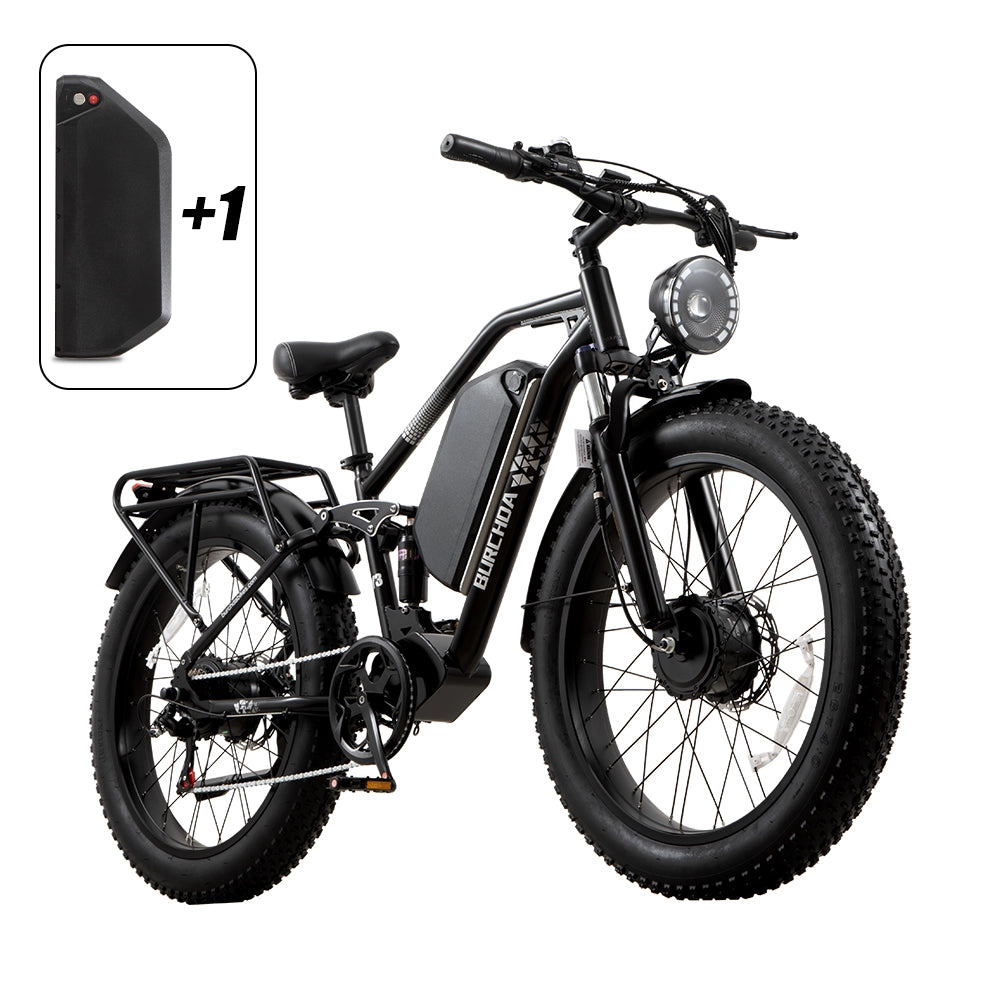Elektrické kolo Y3 AWD se dvěma motory a tlustými pneumatikami