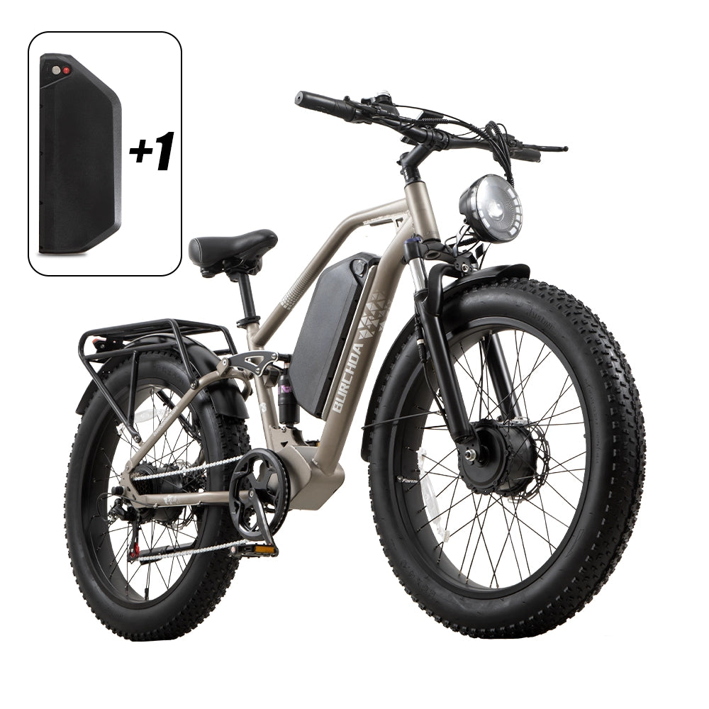 Elektrické kolo Y3 AWD se dvěma motory a tlustými pneumatikami