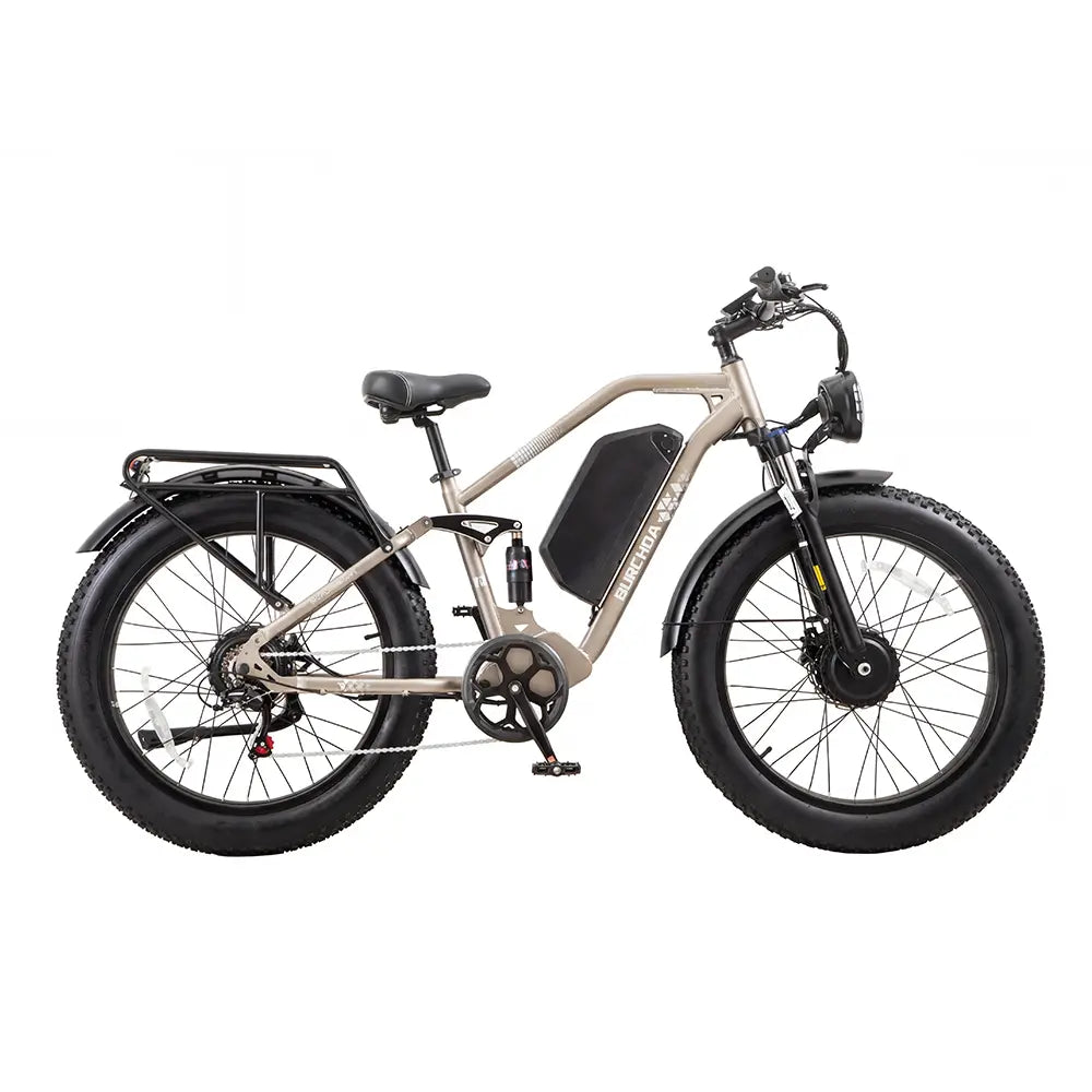 touring electric bicycle Burchda Y3: 5000W Dual Motor Fat Tire E-Bike – Burchda Bikes